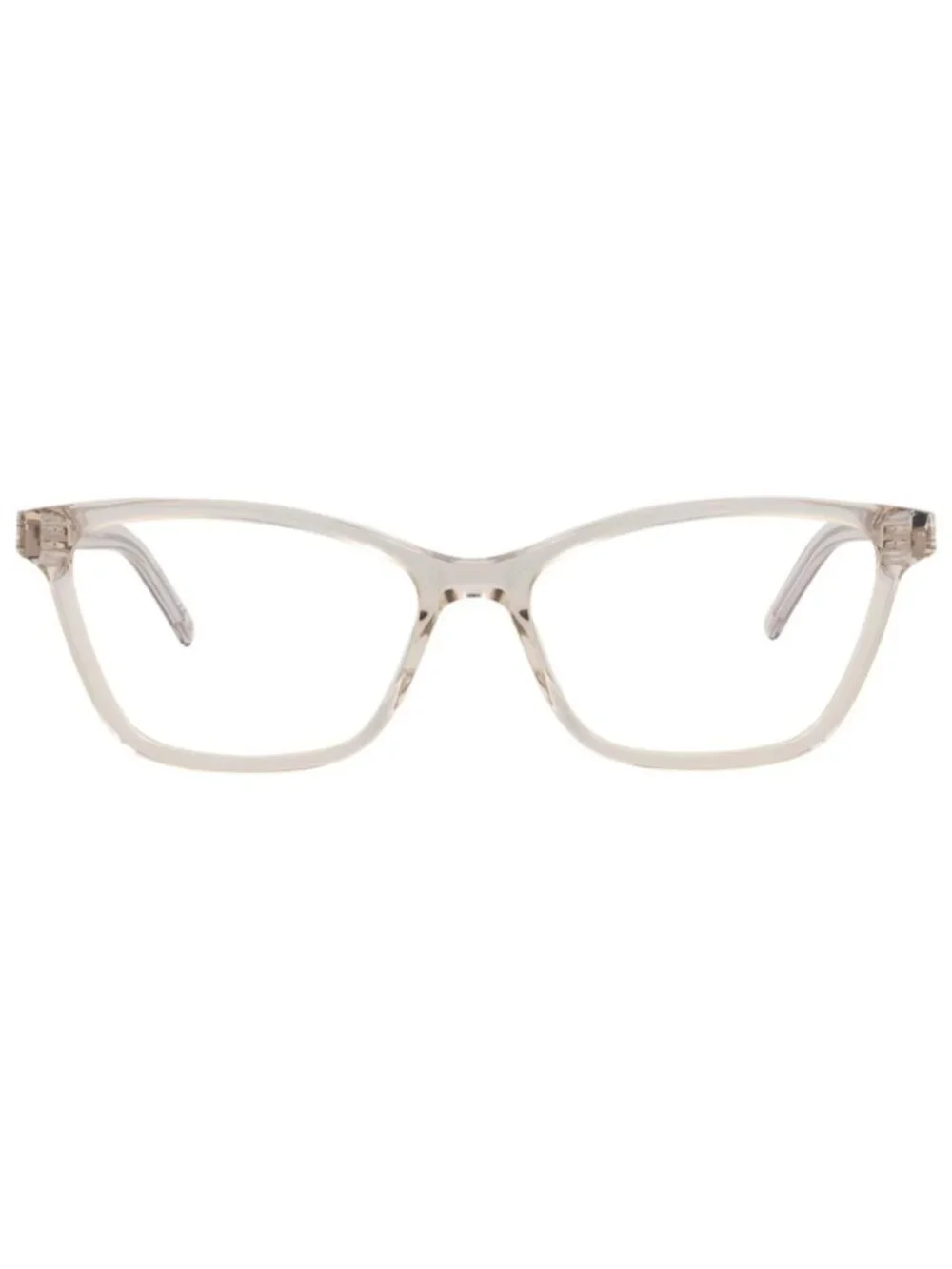 New Saint Laurent Women's Eyeglasses Cat Eye Recycled Acetate Frame Nude Nude